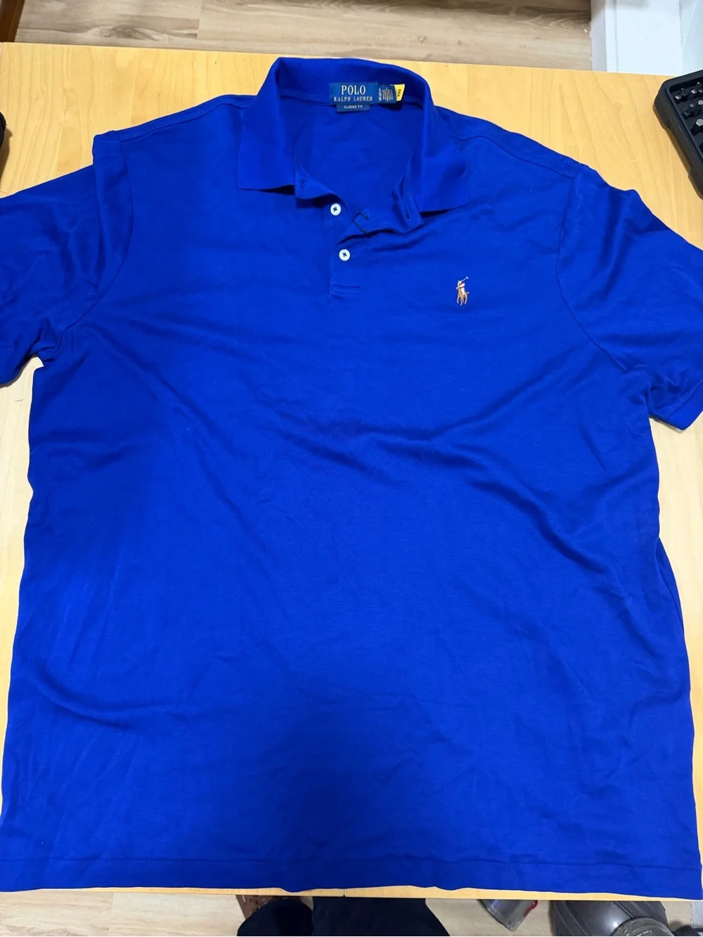 Ralph Lauren Polo Shirt in Bright Blue with Pony Logo